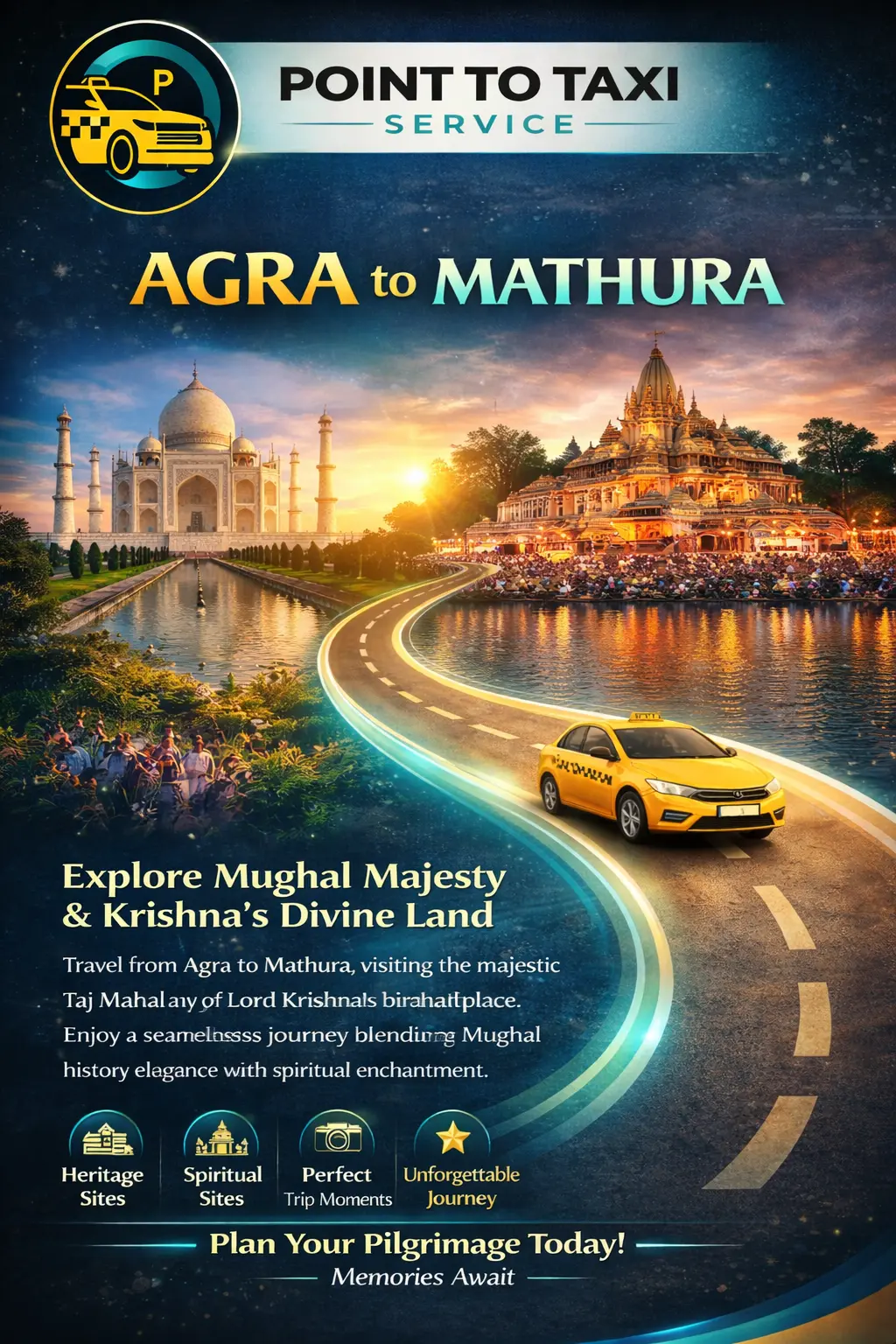 Agra to Mathura Taxi Service